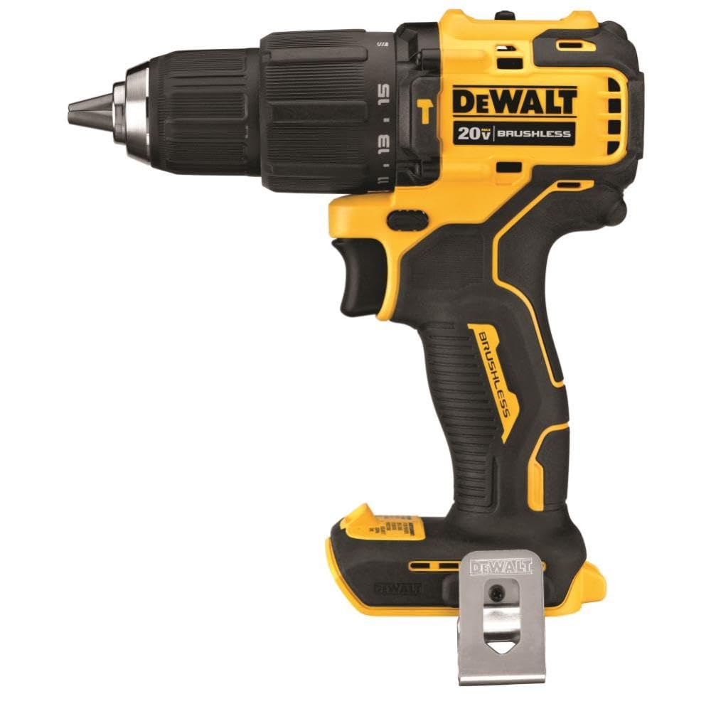 DEWALT ATOMIC 20V MAX* Hammer Drill, Cordless, Compact, 1/2-Inch, Tool Only